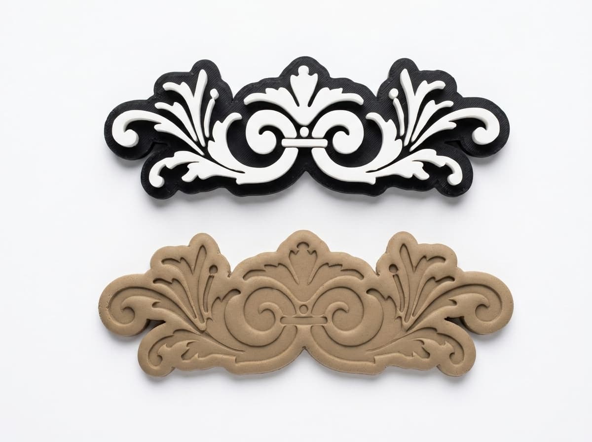 Palmette flourish