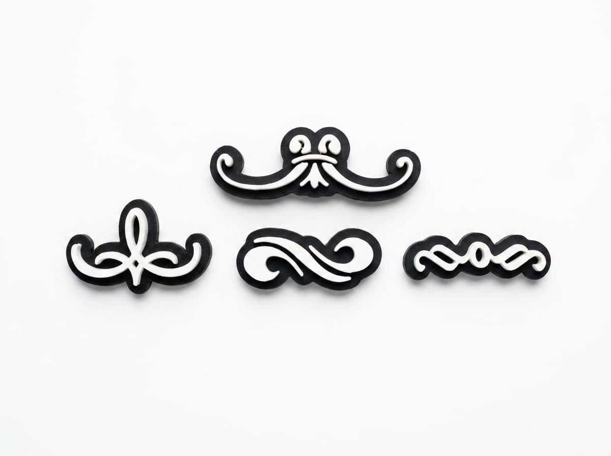 Petite scrolls (set of 4)