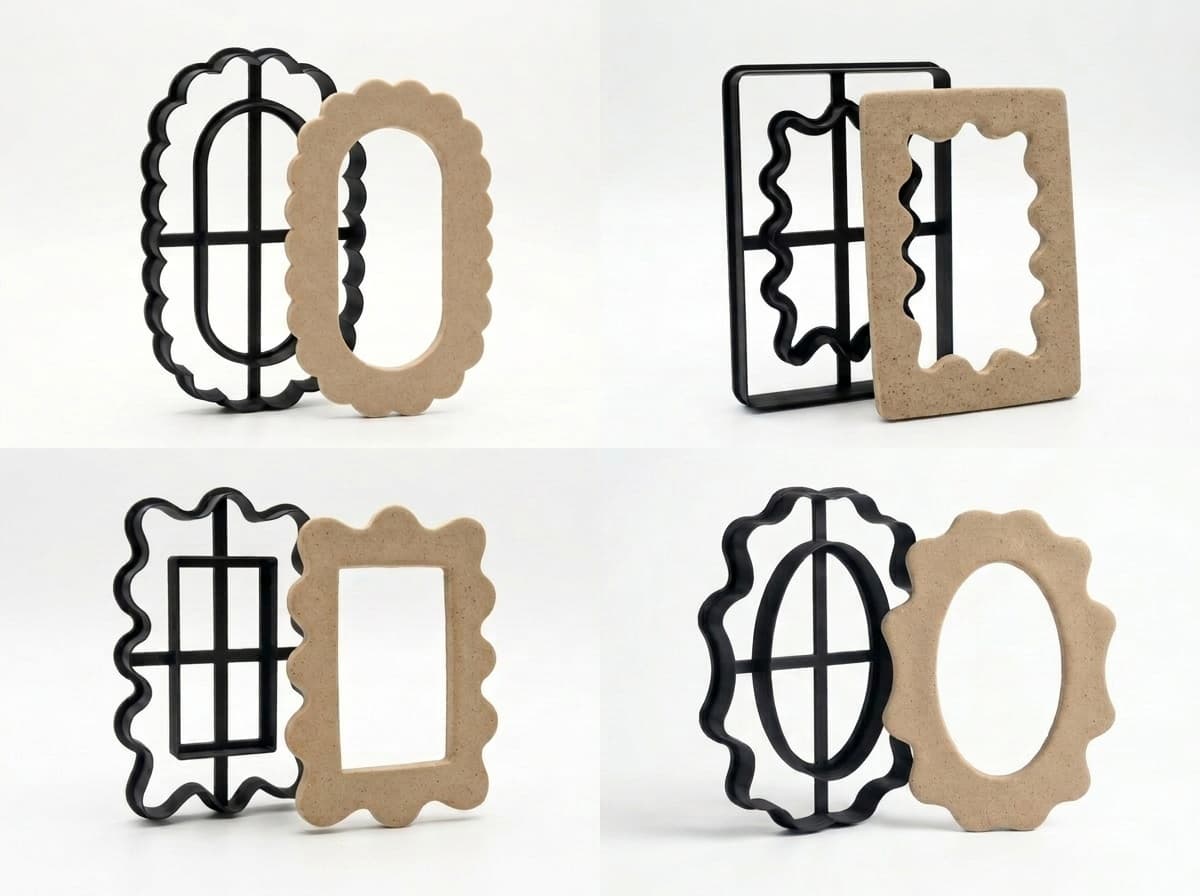 Rectangular frames (set of 4)