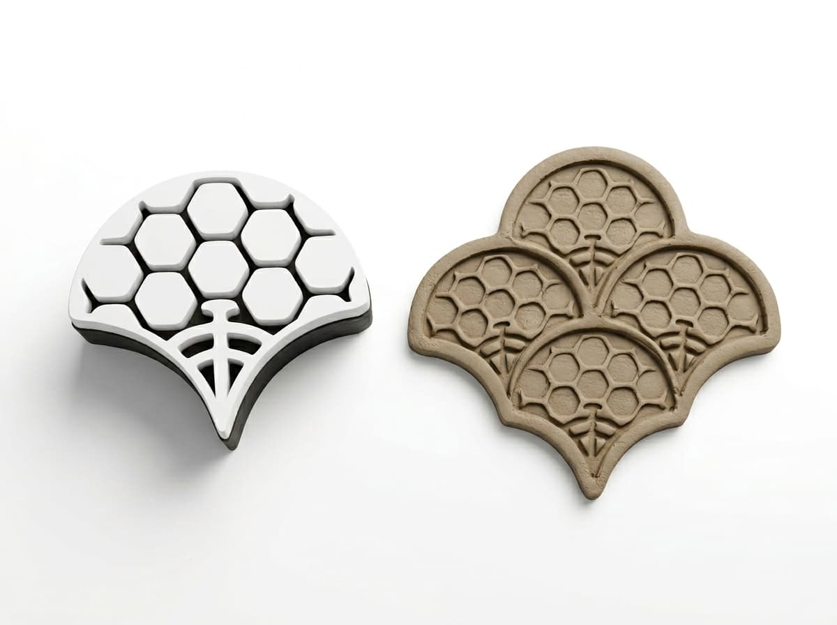 Geometric fans (set of 5) 4