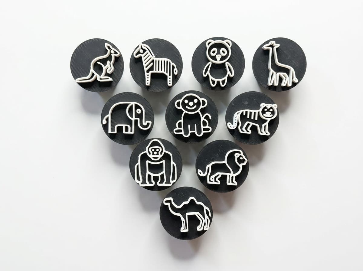 Wild animals (set of 10)