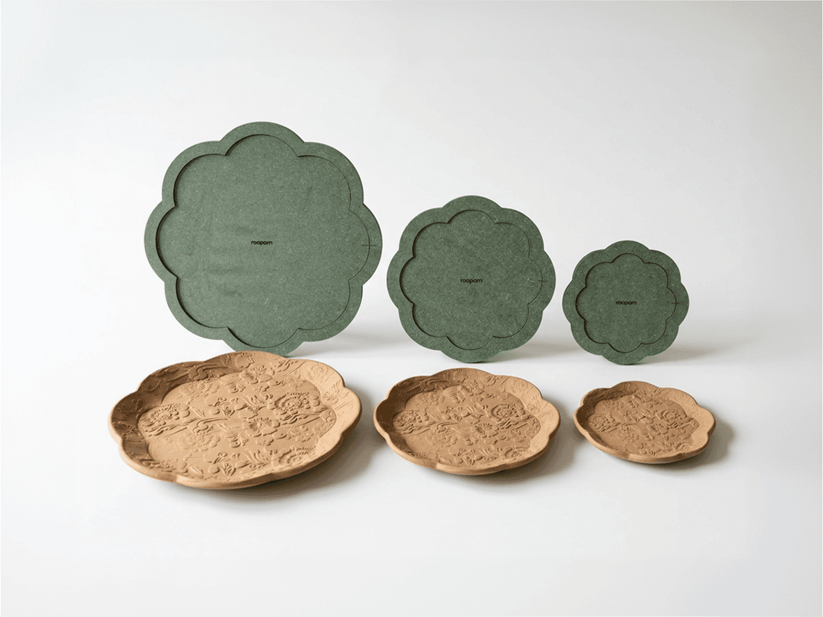 Scalloped round (set of 3)