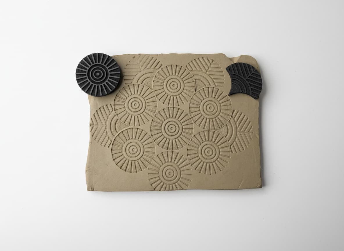 Radial circle stamp 3