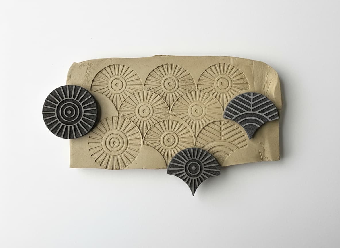 Radial fan stamp 3