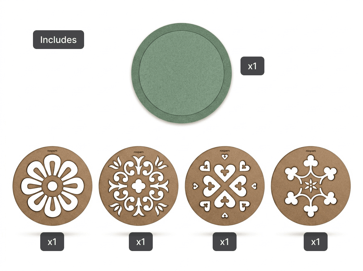 Medallion (set of 4) 2