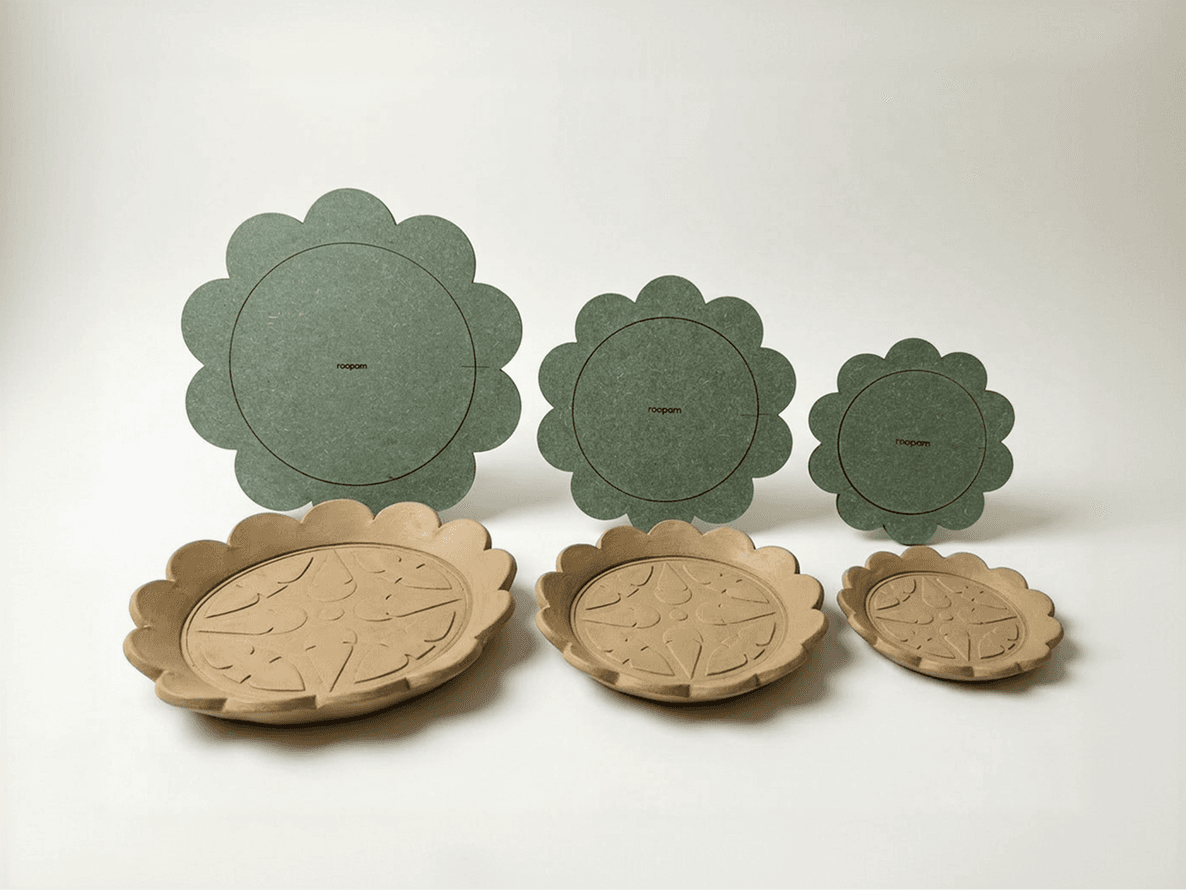 Bloom scallop (set of 3)