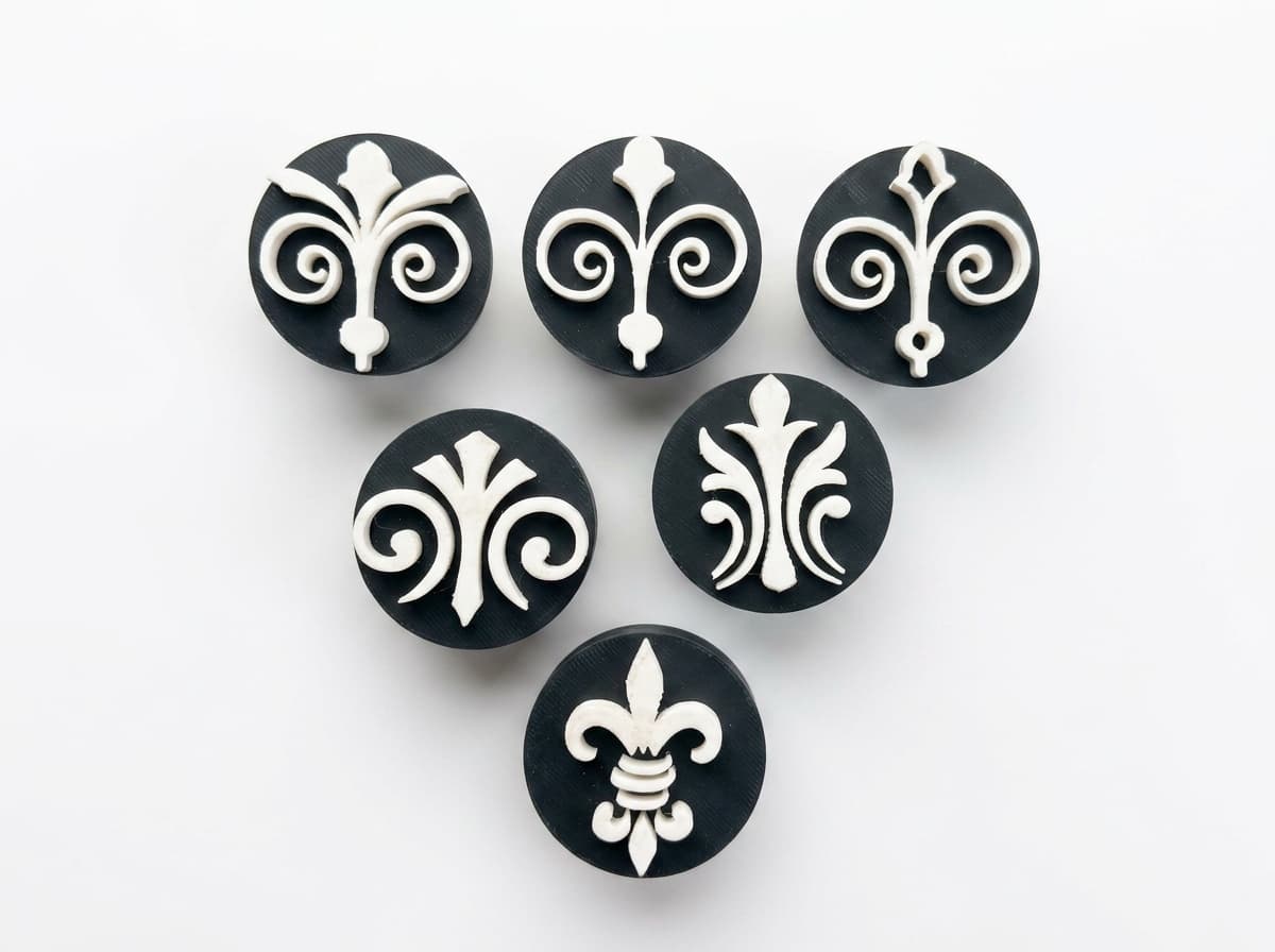 Antique emblems (set of 6)