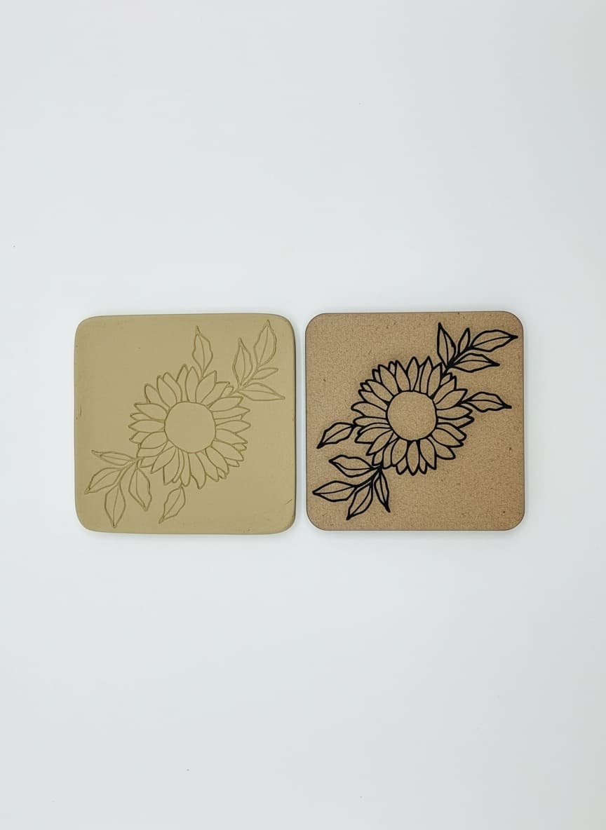 Sunflower bloom tile