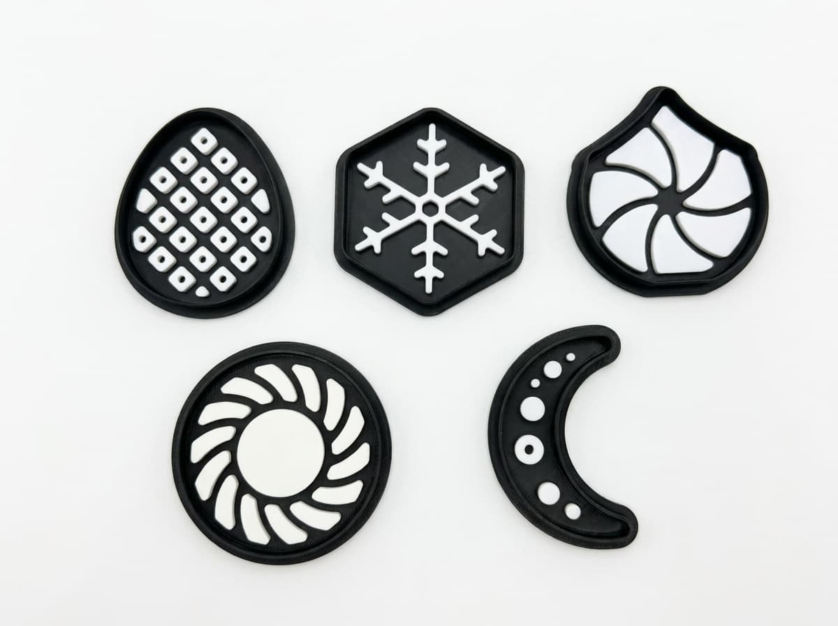 Patterned Ornaments (set of 5)