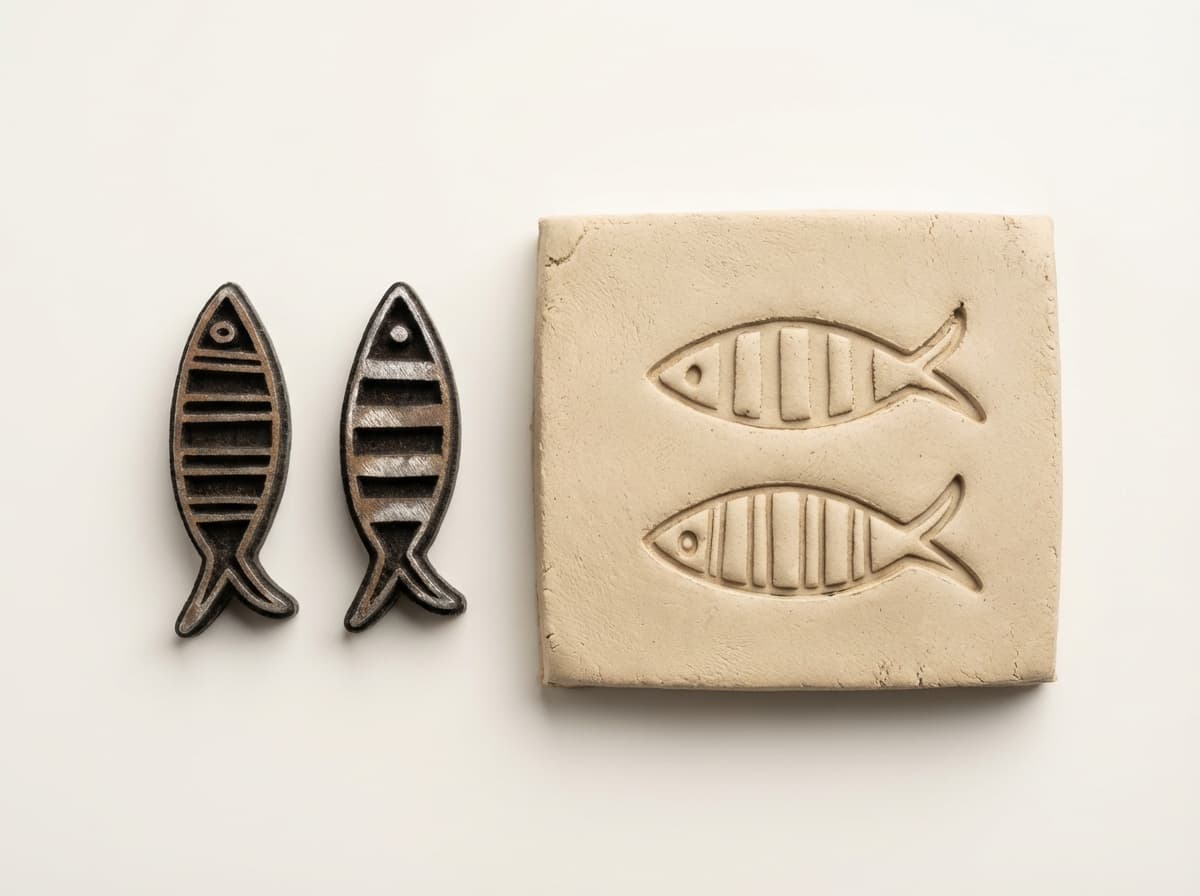 Striped fishie (set of 2)
