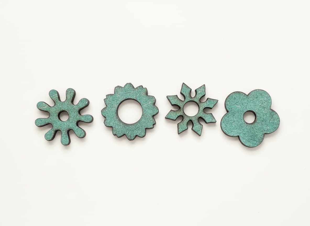 Floral forms (set of 4) 6