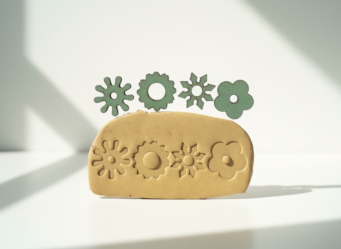 Floral forms (set of 4)